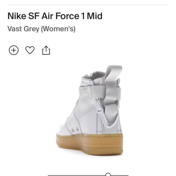 NIKE Air Force SF AF1 mid Vast Gray - Picture 4 of 7